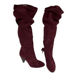 NWOT INC suede over the knee slouch boots